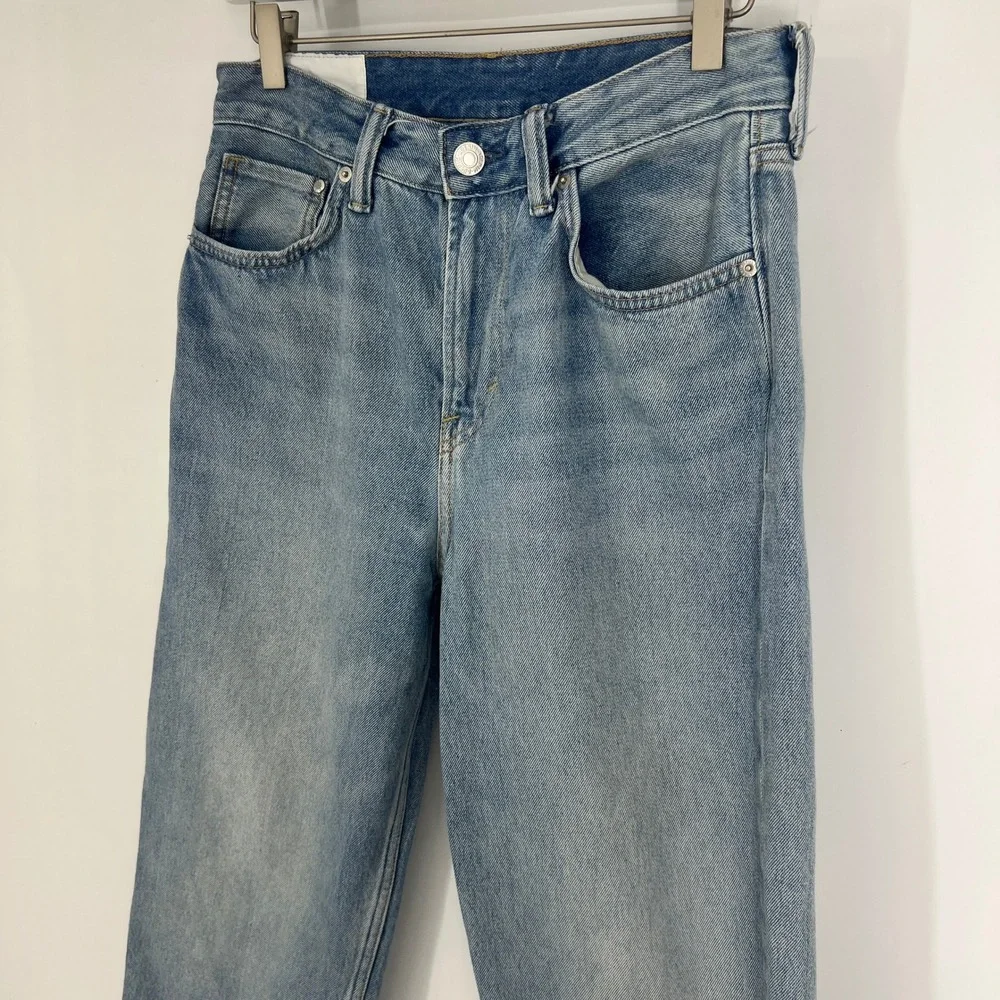 HM Loose Ample‎ Men Light Wash Blue Denim Jeans 28x30 0979945 9